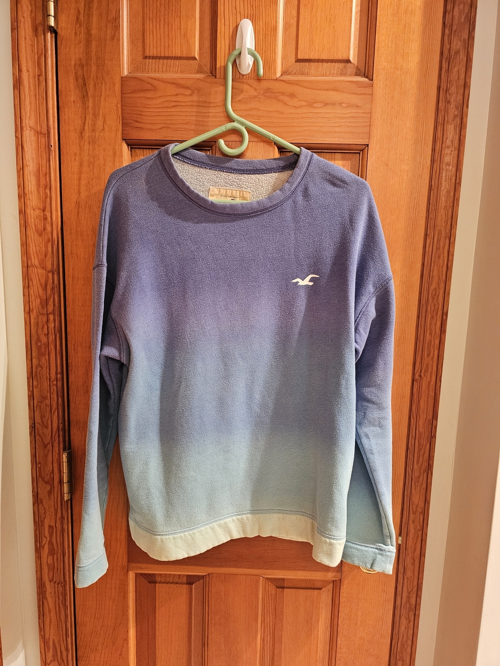 Hollister Blue Ombre Crewneck Sweater